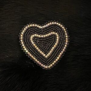 Aboriginal beaded Heart shaped beaded popsocket